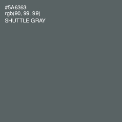 #5A6363 - Shuttle Gray Color Image